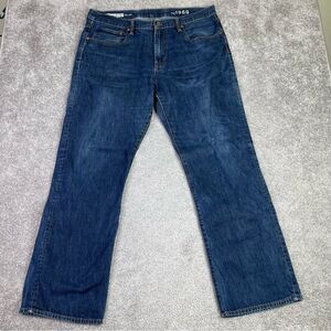 Gap 1969 Standard Jeans Men’s 38X31.5* Blue Straight Dark Denim Casual Cotton